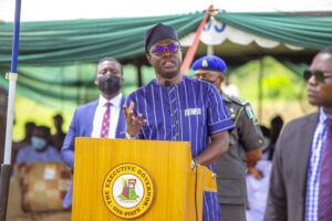 Governor Seyi Makinde, at the Flag Off of the Annual Input Support to 20,000 Farmers