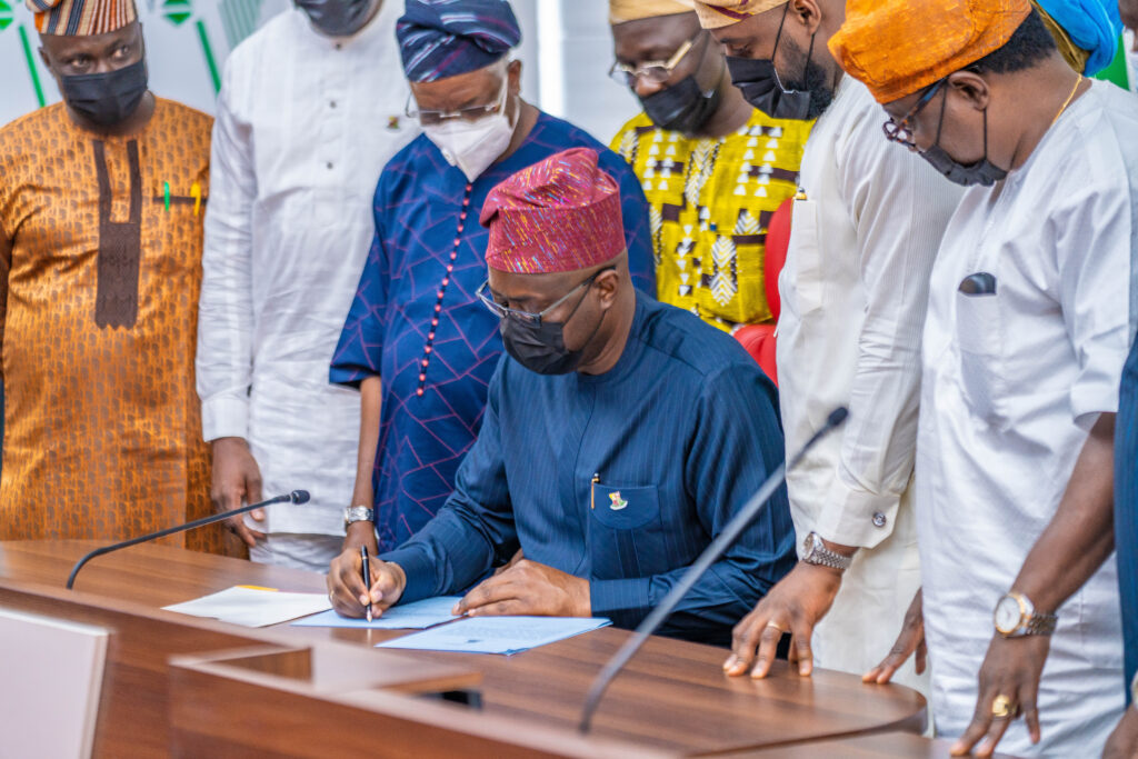 Signing of the Oyo State 2022 Appropriation Bill