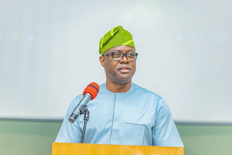 Conference of Presiding Officers (Jesse) (60) Governor Seyi Makinde delivers the keynote address to the Presiding Officers of the Nigeria Legislature in Ibadan on April 02, 2022