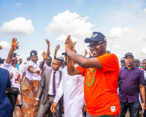 Governor Seyi Makinde at the Oyo PDP Governorship primary election on May 25, 2022