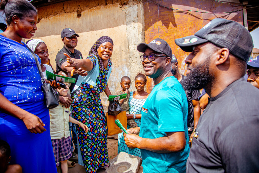 Governor Seyii Makinde door-to-door canvassing at Ibarapa Zone