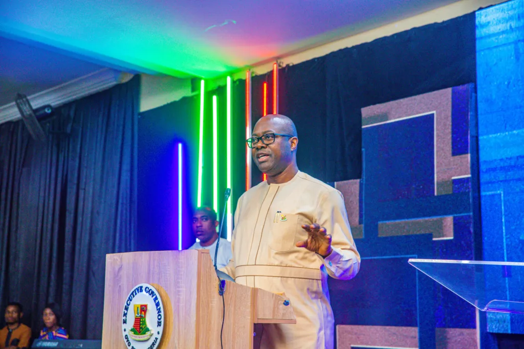 Governor Seyi Makinde delivering his remarks at the National Executive Retreat of the Pentecostal Fellowship of Nigeria on 15 August, 2023