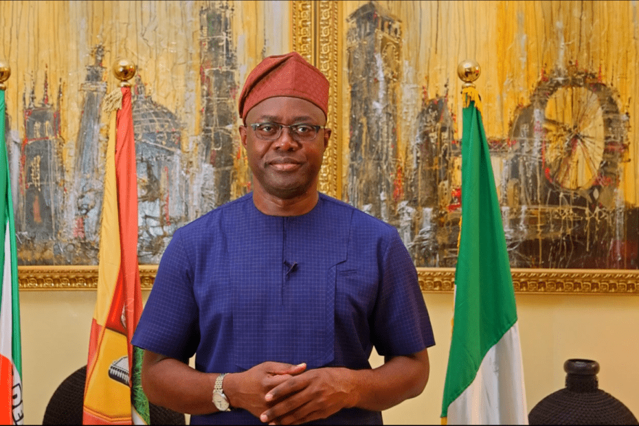GSM Broadcast Governor Seyi Makinde delivering his New Year Address 2024