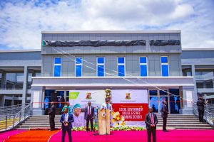 Governor Seyi Makinde delivering his remarks during the commissioning of the of the Local Government Service Commission & Staff Pension Board Buildings on 2 October 2024