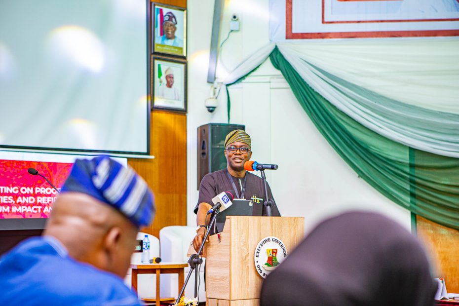 Mid-Term Leaders Retreat (Jesse) (7) Governor Seyi Makinde delivering his keynote at the Omituntun 2.0 Mid-Term Leadership Retreat on 23 June 2025