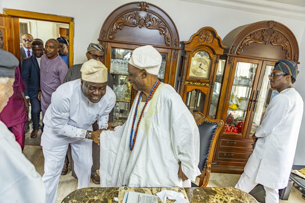 Governor Seyi Makinde with the New Olubadan - Showing restraint in power