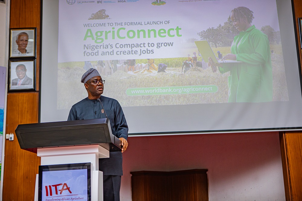 5 Governor Seyi Makinde delivering his welcome remarks at the Nigeria AgriConnect Compact Launch on 25 September 2026